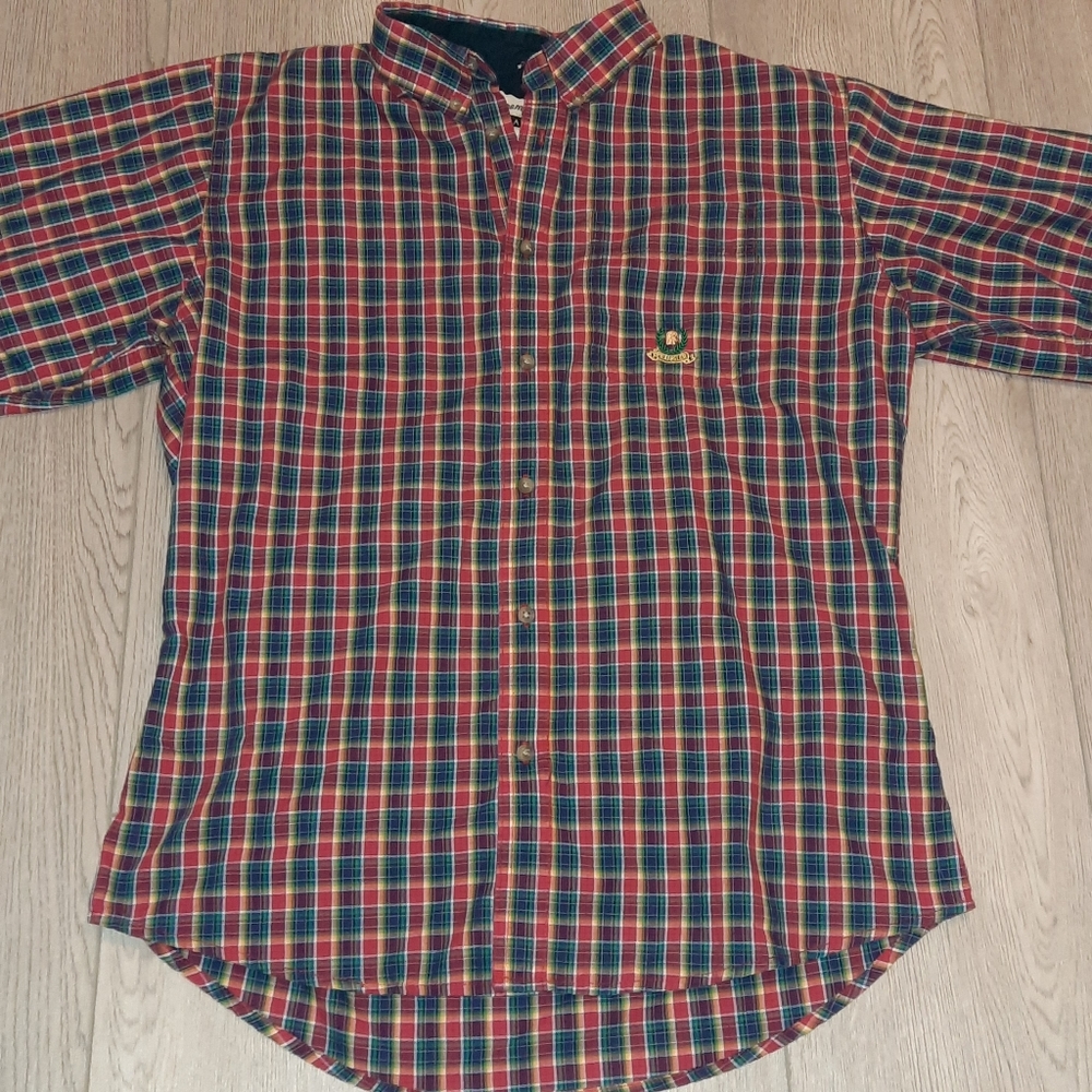 Vintage Wrangler Riata Plaid Shirt Childrens XXL
